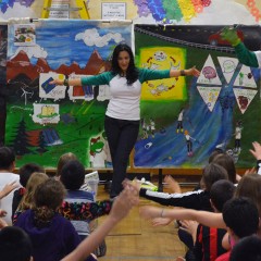 The assembly got students excited about saving energy!